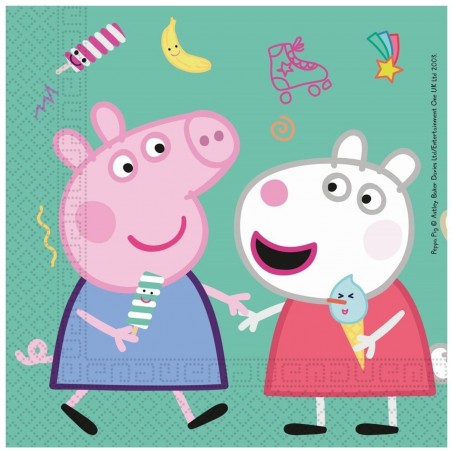 Greta Gris Kalas - Planera En Rolig och Färgglad Fest för Ditt Barn! - Peppa Pig | Greta Gris Servetter 20-pack - 1