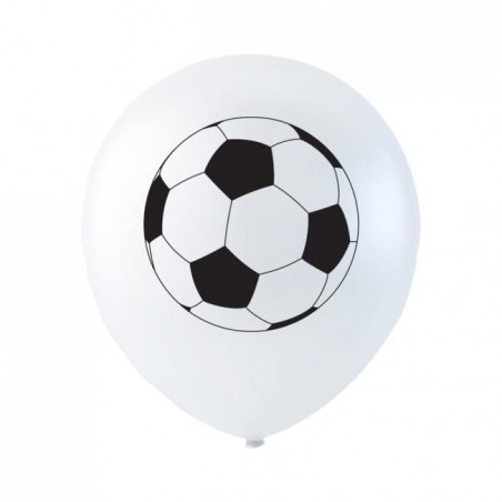 Latexballonger – Färgstarka Val för Alla Dina Festdekorationer - Ballonger med fotbollsmotiv - 6-pack | 26 cm (10 tum) - 1