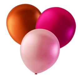 Ballonger - Koppar, Rosa och Ljusrosa