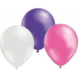 Ballonger - Ballonger 24-pack Lila/Rosa/Vit - 1