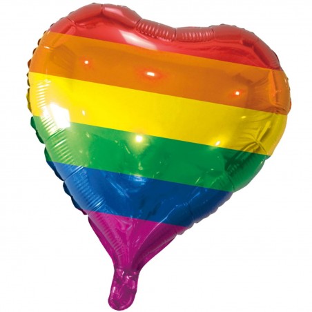 Folieballonger – Glamour och Glans till Din Festdekoration - Hjärtformad Folieballong Pride HBTQ - 1