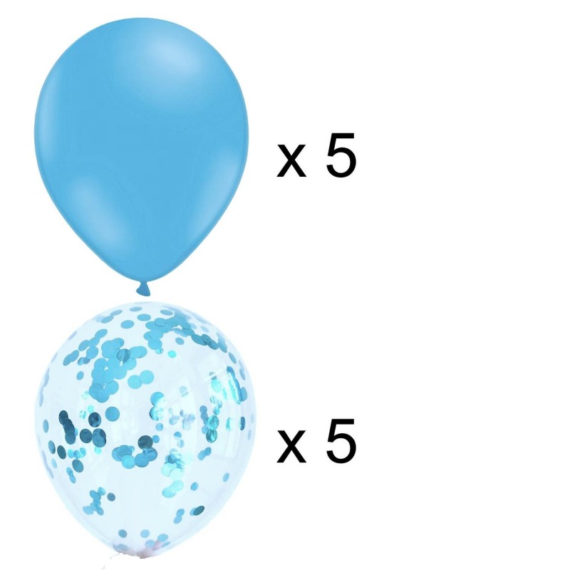 Konfettiballonger – Fyll Ditt Event med Färg och Glädje! - Latex Ballonger 10-Pack Babyshower - 2