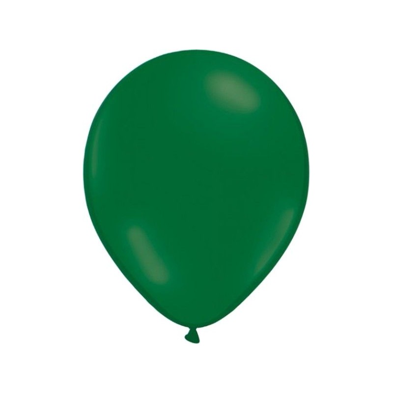 Smaragdgrön ballong mot en ljus vit bakgrund, perfekt för festligheter.