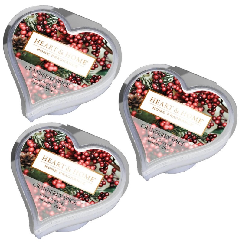 Doftvax Sojavax Cranberry Spice Tranbär Juldoft 3-pack