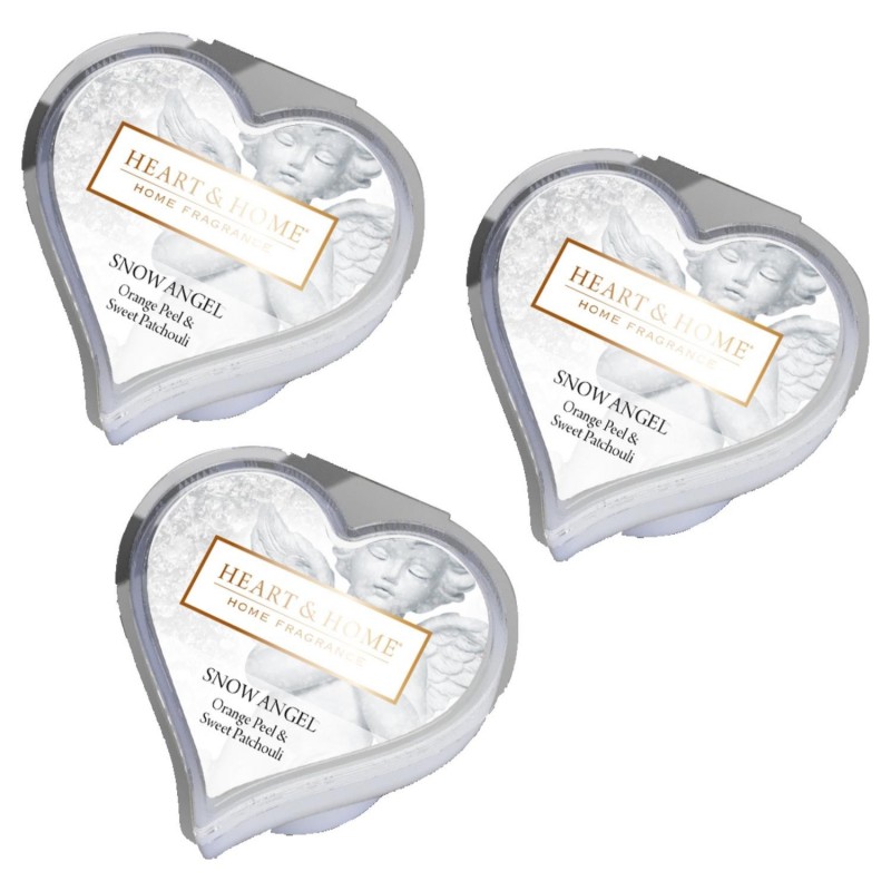 Doftljus, Doftvax och Aromalampor - Doftvax Snow Angel Apelsinskal Söt Patchouli 3-pack - 1