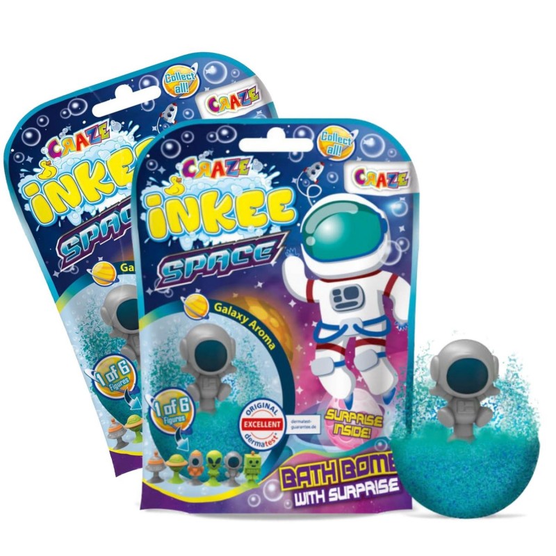 Badbomber – Skäm Bort Dig Själv med Avkopplande och Färgglada Badrutiner! - Badbomb Barn Space Surprise 2-pack - 1