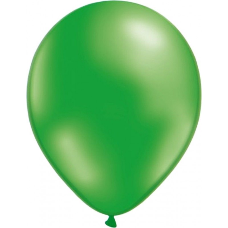 Ballonger - Mix ballonger 12-pack Grön metallic och Pärlemovit - 2