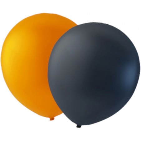 Halloween Dekoration - Orange och Svarta Ballonger 24-pack - 1