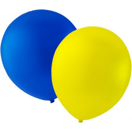 Studenten - Ballonger 24-pack Gul och Blå - Student - 1