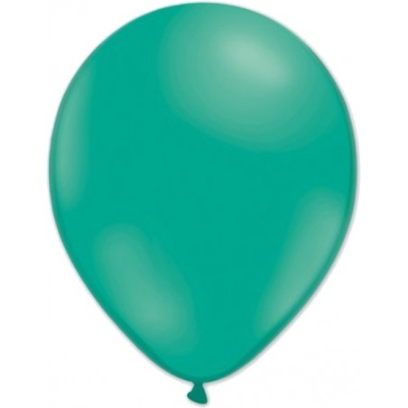 Enfärgade Ballonger – Stilrena Dekorationer för Enkla och Eleganta Fester - Ballonger Latex Smaragdgrön 10-pack - 1