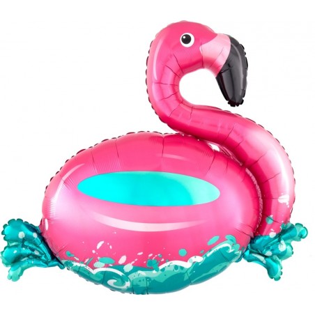 Midsommar - Pynt & Dekorationer - Floating Flamingo | Folieballong flytande Flamingo - 1