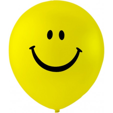 18-års Fest Födelsedag - Ballonger Latex Gul Smiley - 6-pack - 1