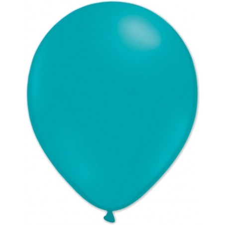 Enfärgade Ballonger – Stilrena Dekorationer för Enkla och Eleganta Fester - Ballonger Latex Turkos - 10-pack - 2