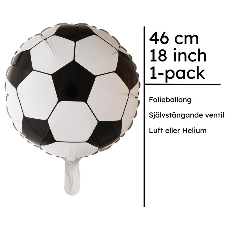 Folieballonger – Glamour och Glans till Din Festdekoration - Folieballong Fotboll Födelsedag Kalas Fest 46 cm - 1