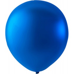 Enfärgade Ballonger – Stilrena Dekorationer för Enkla och Eleganta Fester - Ballonger Latex Blå Metallic - 10-pack - 1