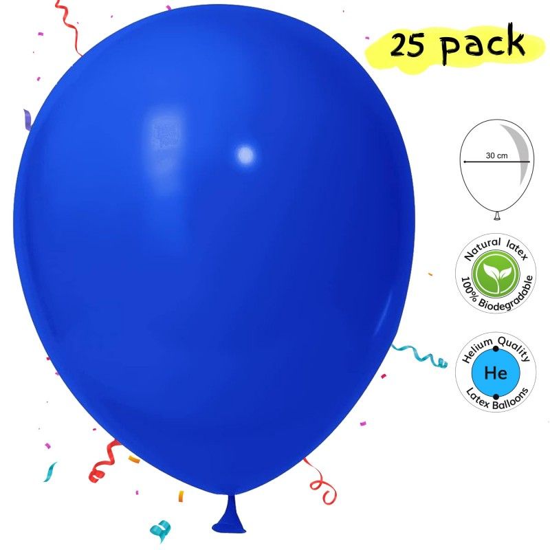 Ballonger - Ballonger Blå 25-pack - Latexballonger - 3