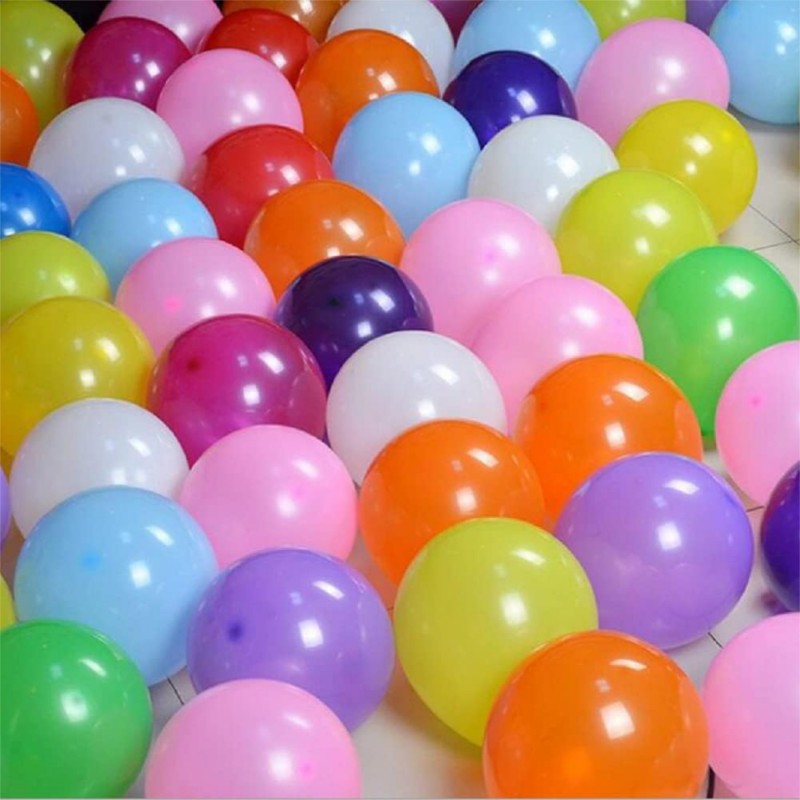 Latexballonger – Färgstarka Val för Alla Dina Festdekorationer - Ballonger Blandade Färger 25-pack - Regnbågsballonger för Födel