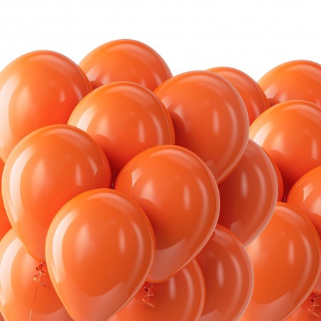 25-pack orange ballonger av hög kvalitet, perfekta för Halloween-firande och festdekorationer.