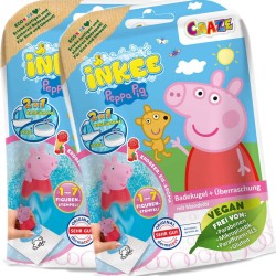 Badbomber med Peppa Pig-tema i ett praktiskt 2-pack, perfekt för barnens badstund och lekfulla stunder.