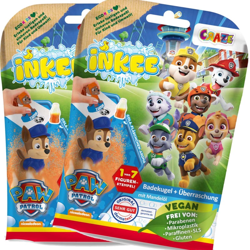 Badbomber – Skäm Bort Dig Själv med Avkopplande och Färgglada Badrutiner! - Badbomb Barn Paw Patrol 2-pack - 1