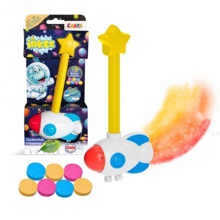 Badbomber – Skäm Bort Dig Själv med Avkopplande och Färgglada Badrutiner! - Magiskt Badkul Med Inkee Rocket Wand Set - 1