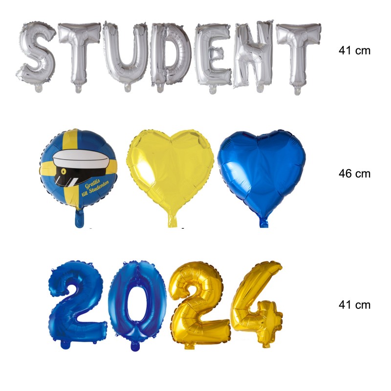 Sassier.se – Din Källa för Festdekorationer och Partytillbehör! - Student Dekorationer Ballonger - 3