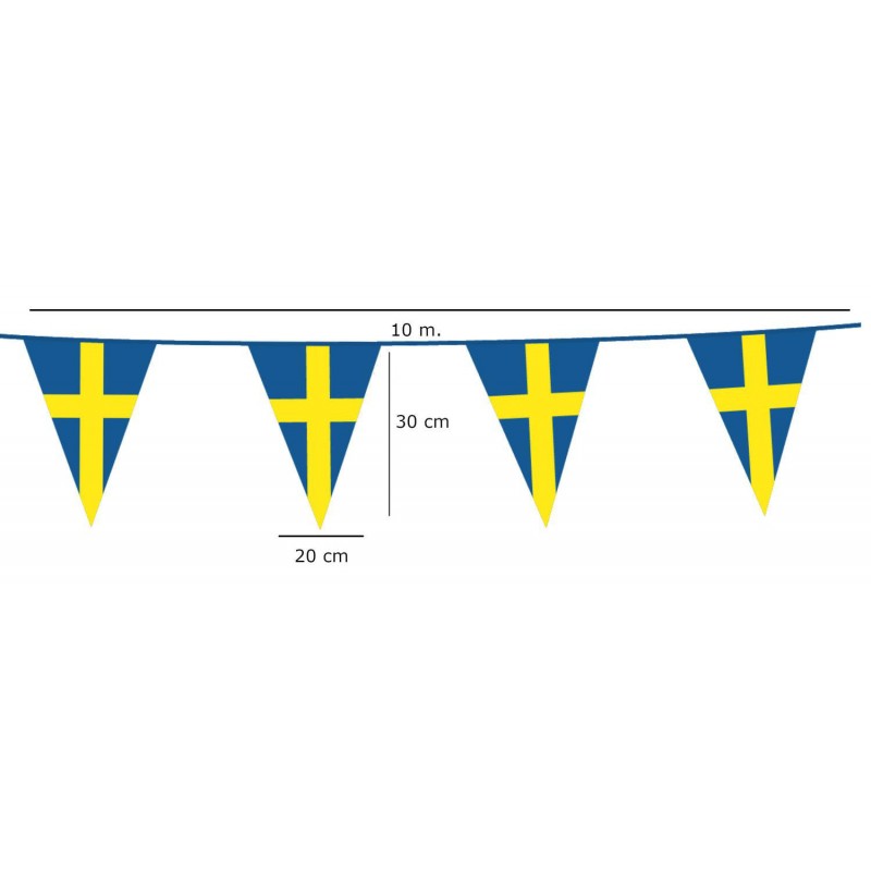 Flaggirlang svenska flaggan