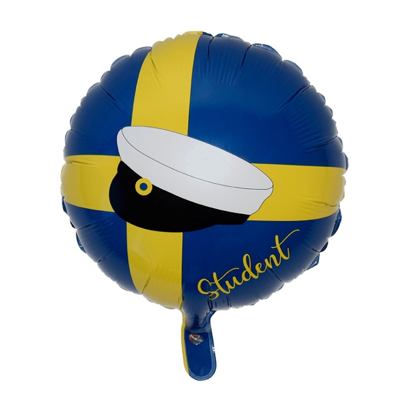 Sassier.se – Din Källa för Festdekorationer och Partytillbehör! - Student ballonger Set - Klassiskt Gul & Blå - 3