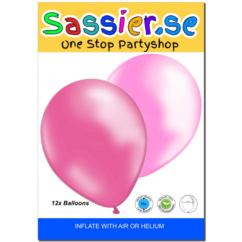 Ballongbuketter – Skapa Fantastiska Dekorationer för Alla Tillfällen! - Ballonger 12-pack Rosa och Ljusrosa - 30 cm (12") - 5