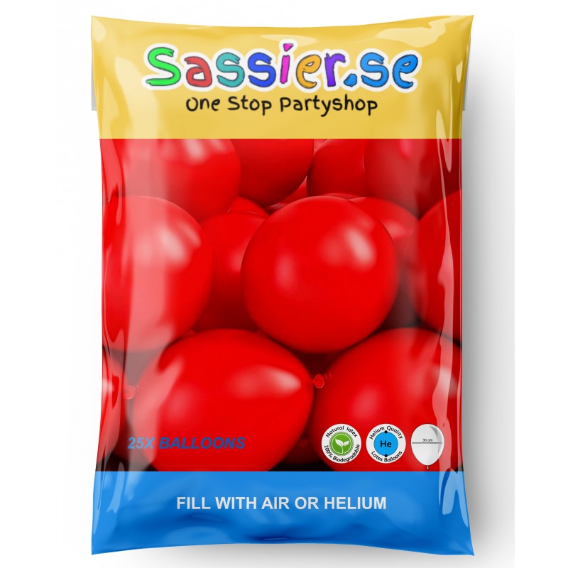 Alla Hjärtans Dag – Skapa en Romantisk Atmosfär för Ditt Firande! - Röda Ballonger Naturlig Latex 25-pack - 5