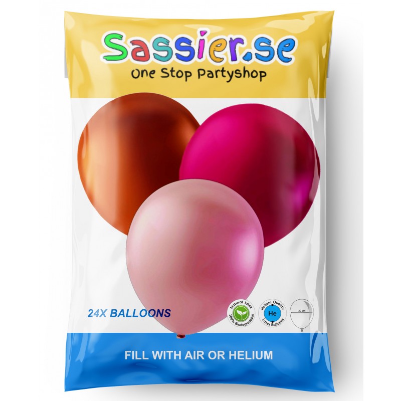 Ballonger - Ballonger - Koppar, Rosa och Ljusrosa - 4