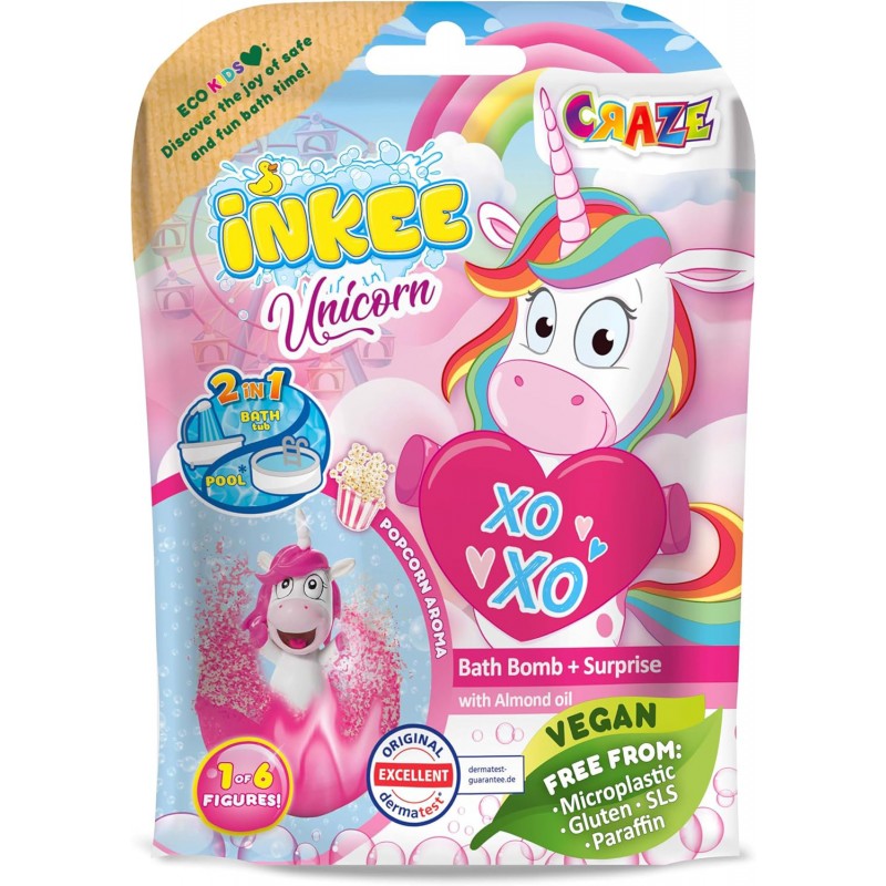 Badbomber – Skäm Bort Dig Själv med Avkopplande och Färgglada Badrutiner! - Badbomb Barn Överraskning Unicorn 2-pack - 6