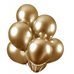 Enfärgade Ballonger – Stilrena Dekorationer för Enkla och Eleganta Fester - Guld Chrome Ballonger 10-Pack 30cm - 1