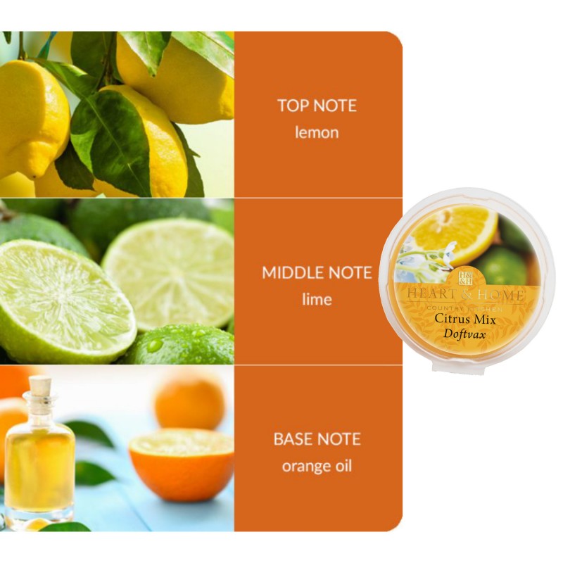 Aromalampa Med Doftvax 1 Set - Citrus Crush