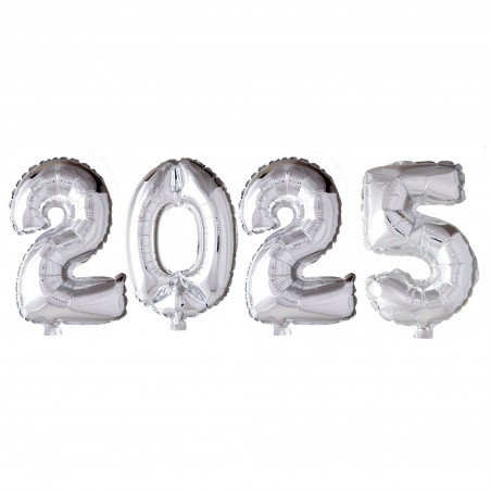 Sifferballonger 2025 Silver