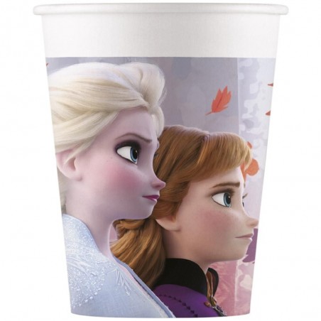 Frozen - Frost  Kalas - – Skapa En Magisk Fest i Arendelles Förtrollade Värld! - Disney Frozen 2 | Frost 2 Pappersmuggar 8-pack 