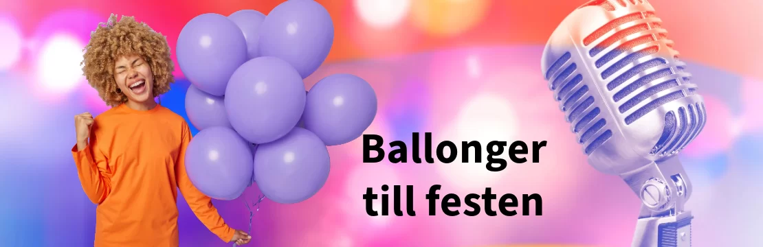 Ballonger till festen